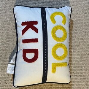 Cool Kid Pillow - Red and Yellow